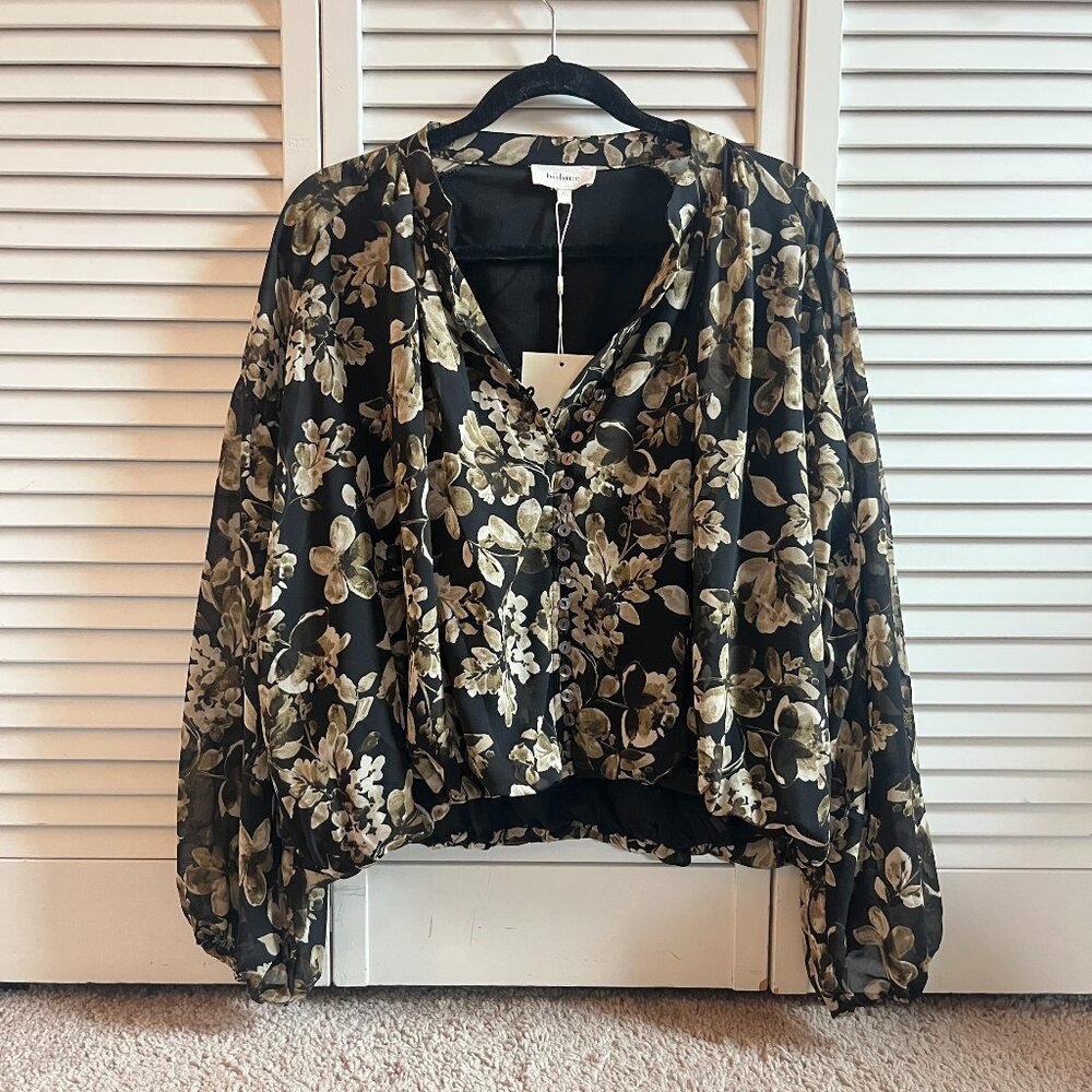 NWT Bohme Floral Cropped Top